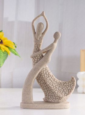 欧式人物砂岩情侣家居摆件客厅装饰品情人节礼物树脂工艺品批发