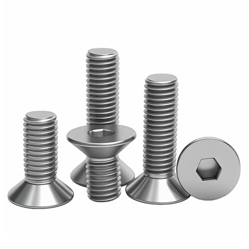 304不锈钢沉头内六角螺丝平头内六角螺钉M2M3M4M5M6M8M10M12M16 - 图2