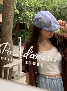 「草莓泡泡」双层纽扣爱心项链 甜酷嘻哈锁骨链蝴蝶结颈链卫衣链