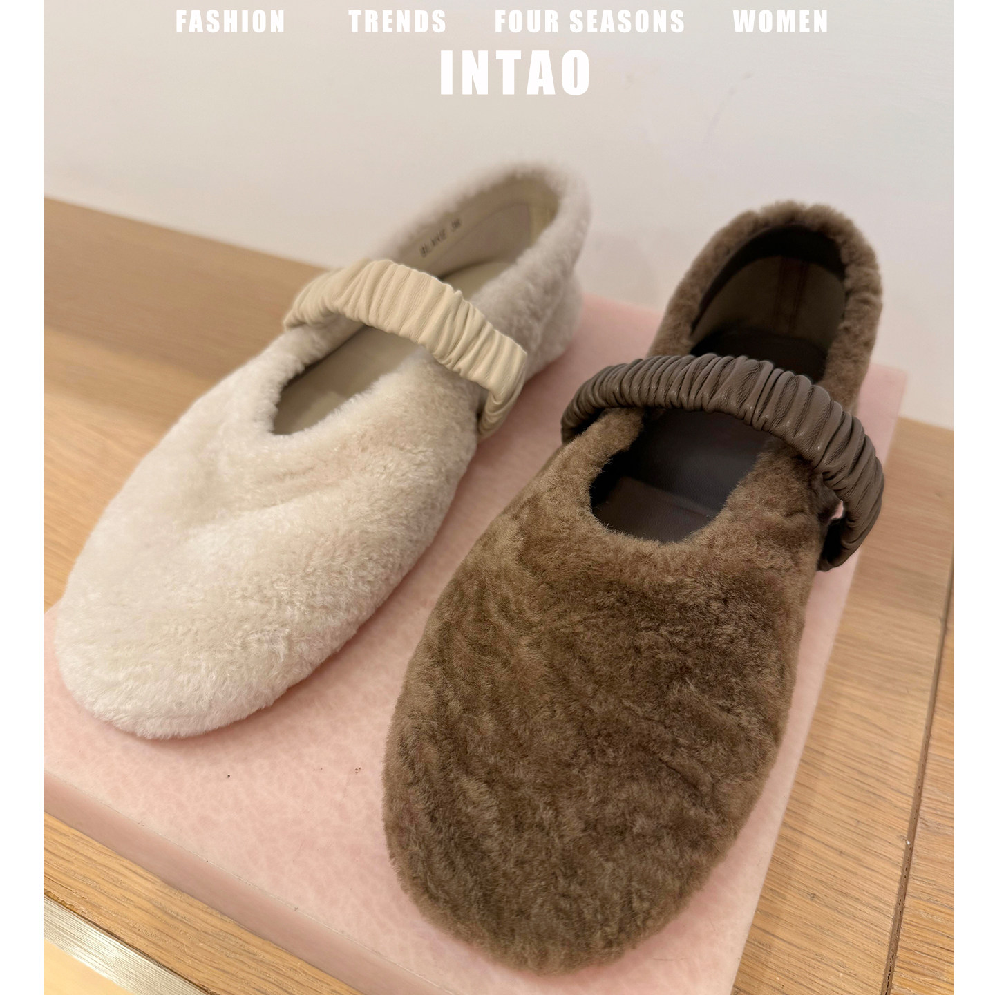 法式复古巨好看的芭蕾玛丽珍鞋女外穿2025秋冬新款平底加绒毛毛鞋,淘宝优惠券,粉丝福利购,淘宝优惠卷