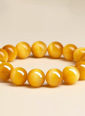 天然金虎眼石手串招财宝石黄虎眼