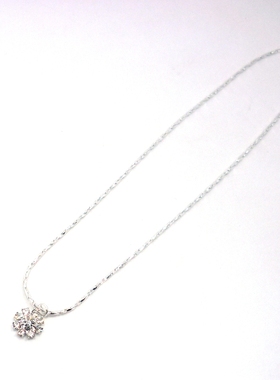 日韩精美镀白金镀银花朵水钻婚礼