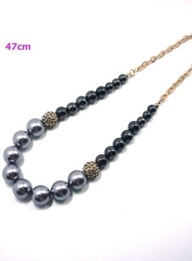 美国PD打标新复古仿古短款珍珠女