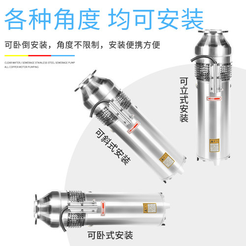 QS304不锈钢喷泉泵QSP65-7-2.2景观喷泉泵假山别墅小区喷泉潜水泵 - 图2