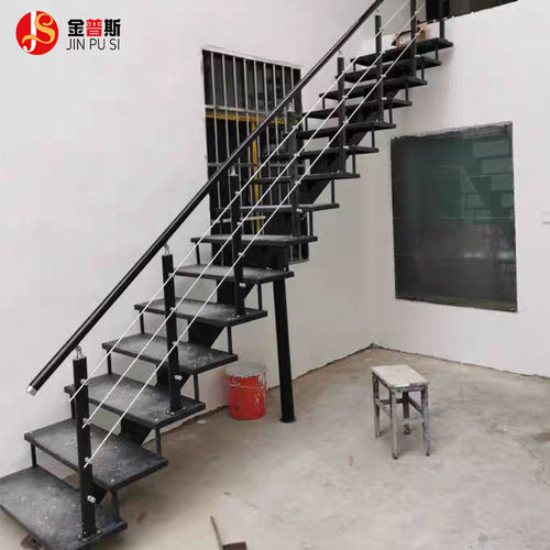 广州室外旋转直梯阳台阁楼户外定制铁艺花纹板楼梯消防梯包安装 - 图2