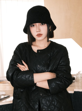 羊毛毛线渔夫帽韩版女秋冬