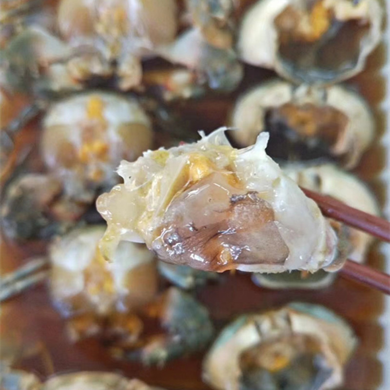 东港海鲜特产真空即食腌制花盖蟹盐水醉蟹小母蟹子海蟹螃蟹酱蟹子 - 图1