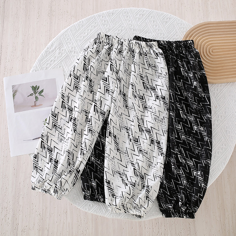 儿童裤子冰爽棉防蚊裤男女宝宝夏薄款冰丝防蚊裤透气沙滩裤中小童,淘宝优惠券,粉丝福利购,淘宝优惠卷