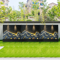 Water Curtain Wall Water Screen Xuanguan Partition Outdoor Villa Garden Courtyard Fake Mountain Fountain Landscape Waterfall Pendulum