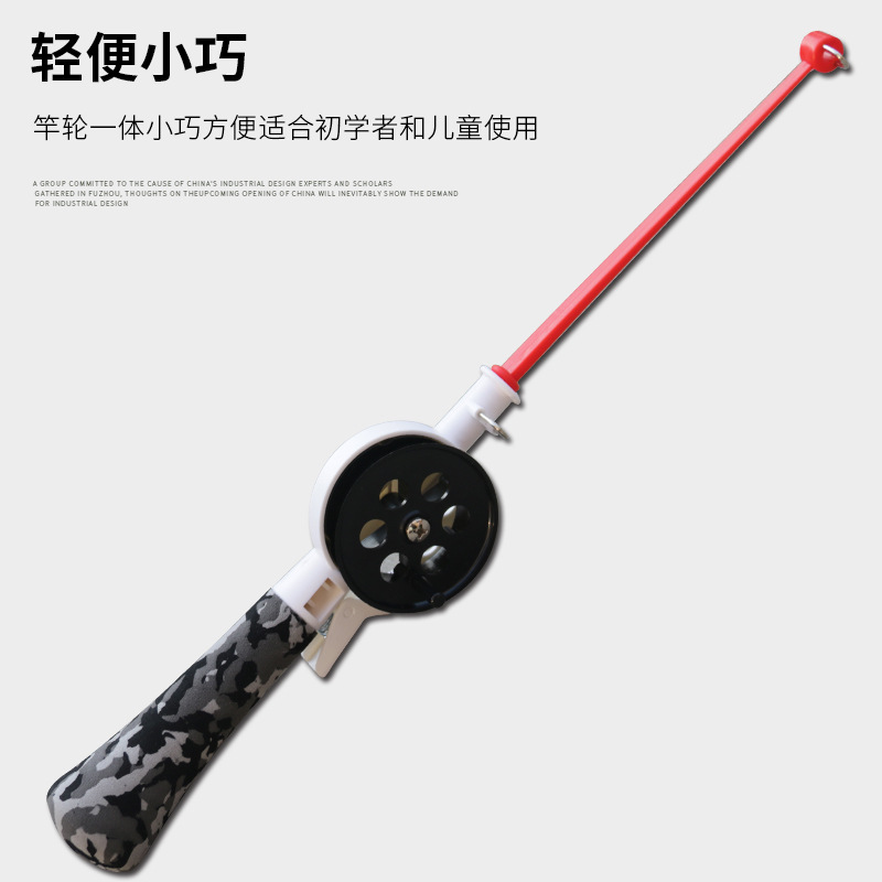 厂家直供新品冰钓杆户外垂钓冬钓钓鱼竿34cm出口钓竿儿童杆亚马逊 - 图0