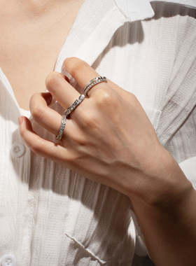 EYEFUNNY满钻个性轻奢男女戒指潮