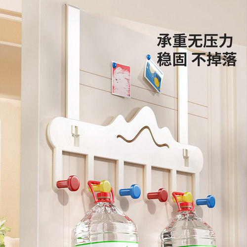 多巴胺门后挂钩免打孔挂衣钩壁挂式衣帽钩置物架门背式挂包挂衣架 - 图2