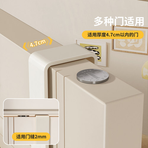 多巴胺门后挂钩免打孔挂衣钩壁挂式衣帽钩置物架门背式挂包挂衣架 - 图1