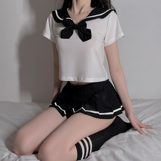 爱可思日系学院风jk可爱校园服装诱惑性感睡衣女火辣情调短裙套装