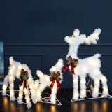 Рождественский легкий автомобиль оленей, железный артиллерия маленький набор оленей