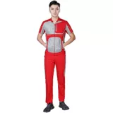 Летний дышащий раздельный комбинезон, прямые продажи с завода, короткий рукав, делается под заказ, с печатью вашего логотипа