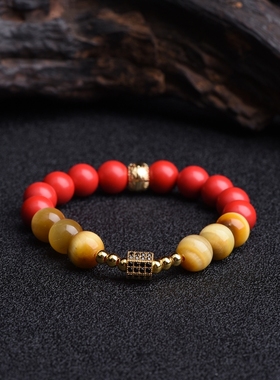 帝师佛珠店2026龙年虎马狗生肖朱砂手串属相红色手链