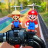 Super Mario Electric Car Bicycle Decoration Car Ornament Motorcycle Helmet Propeller Mary Doll