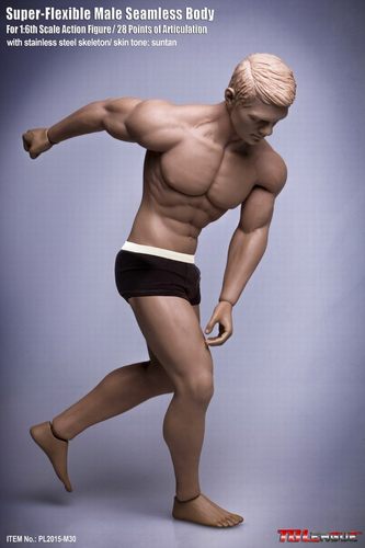 TBLeagueM30M3 M32M33M34M35 1/6男兵人素体 包胶钢骨绘画男素体 - 图0