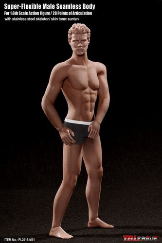 TBLeagueM30M3 M32M33M34M35 1/6男兵人素体 包胶钢骨绘画男素体 - 图2