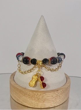 LIME｜光与夜之恋萧逸印象串珠手链 黑红小众时尚设计感饰品