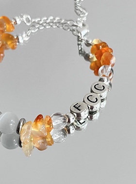 LIME｜原创设计 范丞丞应援色串珠手链 小众设计感简约百搭款饰品