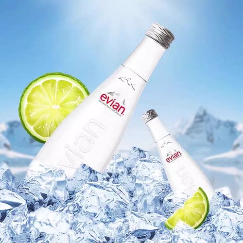 法国原装进口 依云天然矿泉水玻璃瓶330ml*6瓶弱碱性饮用水 - 图2