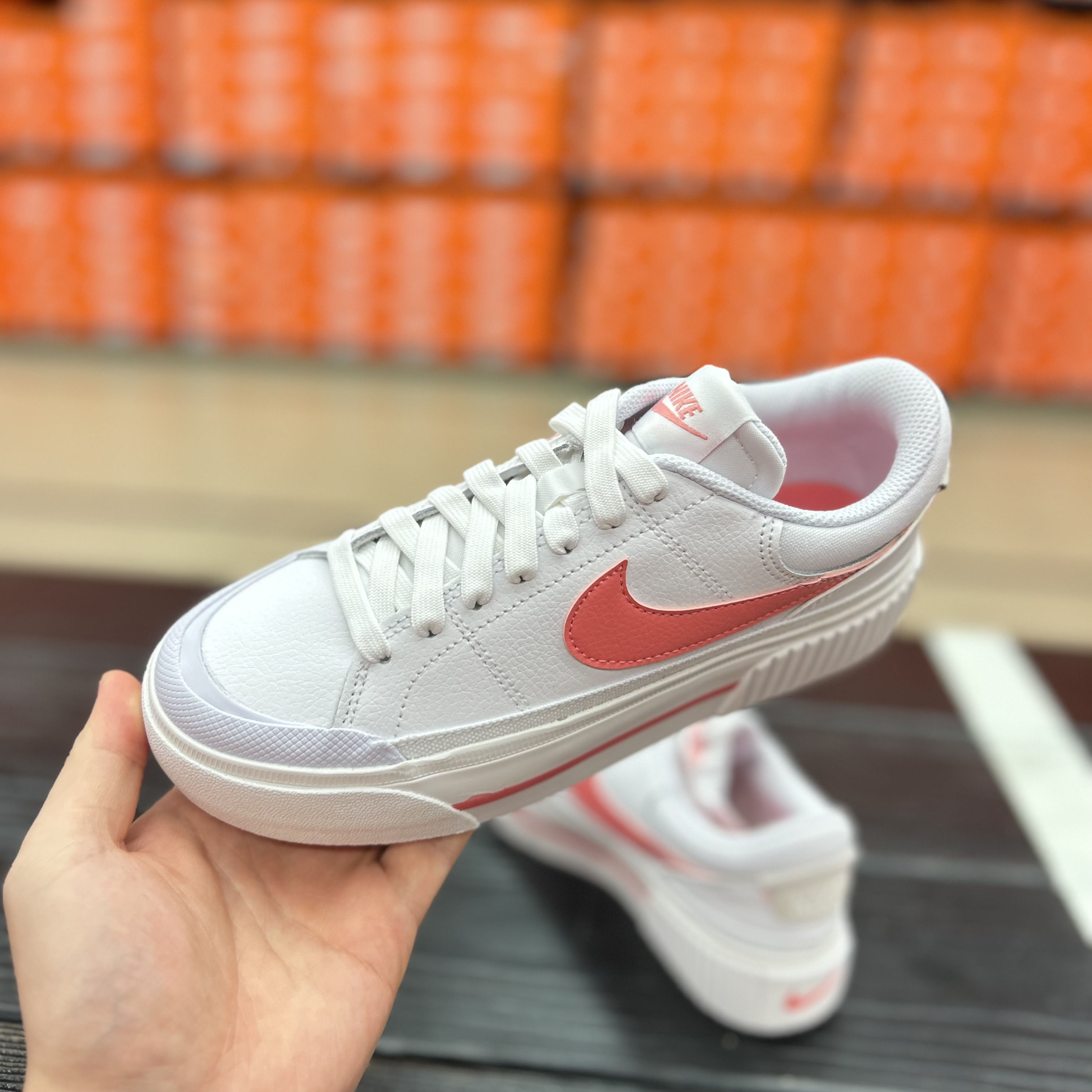 正品NIKE耐克松糕小白鞋女鞋夏COURT厚底增高休闲板鞋DM7590-102