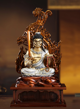 属鸡生肖守护神不动明王佛像摆件