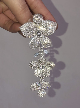 满钻蝴蝶兰花朵超闪胸针胸花女