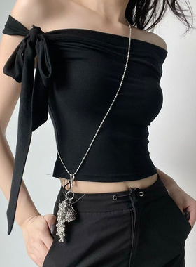 金属编织花瓶吊坠葡萄串项链女