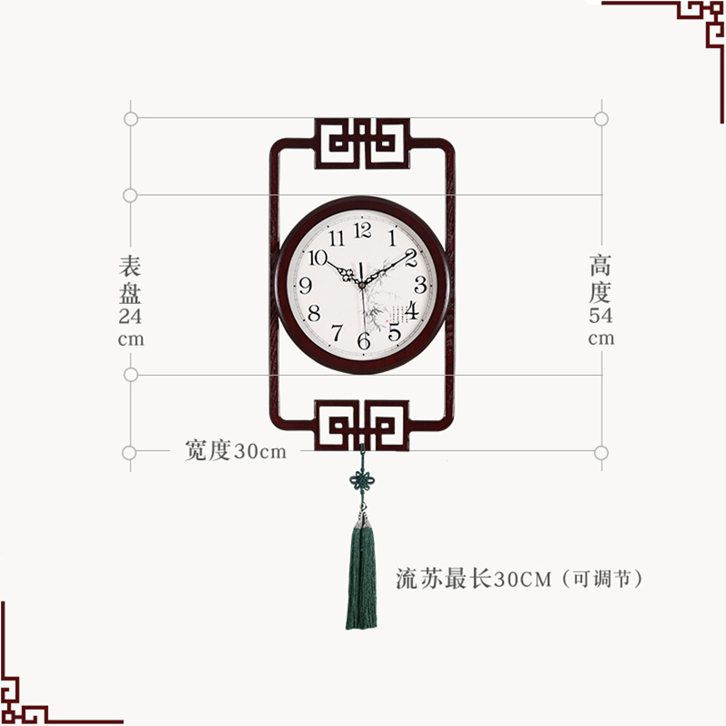 静音创意艺术时钟 中国风简约装饰家用 蔻安娜新中式钟表挂钟客厅 静音创意艺术时钟 中国风简约装饰家用 蔻安娜新中式钟表挂钟客厅