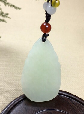 和田玉守护神吊坠属普贤菩萨本命佛玉坠