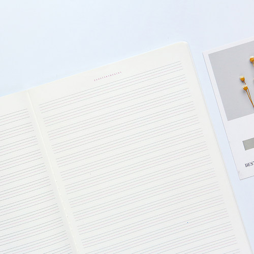 初品/英语本车线本 创意唯美复古小清新学生四线三格单词作业簿学习记事本文具笔记本子B5 - 图3