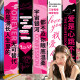520 Valentine's Day Confession Atmosphere Decoration Hanging Cloth Banner Engagement Banquet Hotel Shop Window Background Wall Scene Layout
