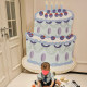 Birthday cake stand kt board first birthday decoration baby ins style photo boys and girls atmosphere scene layout