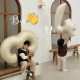 Korean ins 40 inch cream number balloon