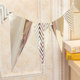 Hot stamping triangle birthday party scene decoration and flag