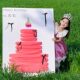 Little Sweet Potato's same birthday scene decoration mesh cake kt board welcome card photo check-in background board