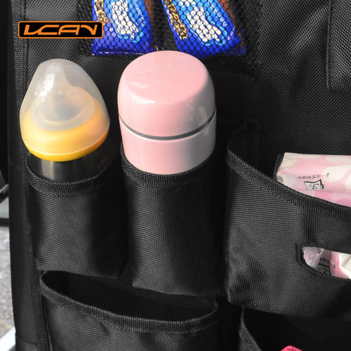 VCAN汽车椅背置物袋多功能椅背挂带收纳袋储物袋车载挂袋送挂钩 - 图3