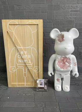 积木熊暴力熊雕塑摆件玻璃钢