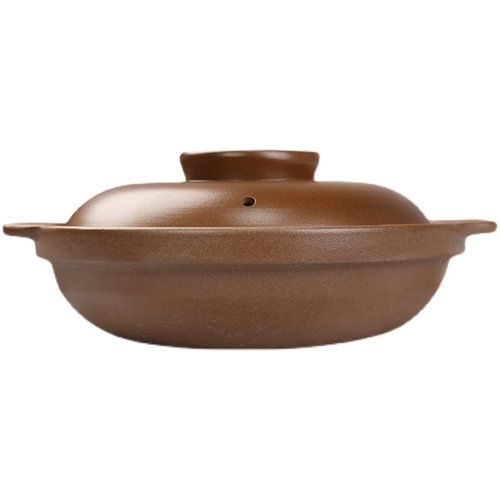 平定砂锅内无釉砂浅煲煲仔饭砂锅专用耐高温陶瓷浅锅黄焖鸡米饭煲 - 图3