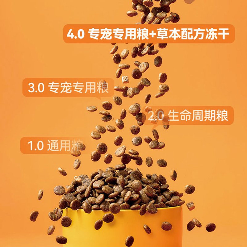 比瑞吉老年期高龄猫老龄冻干猫粮全价营养均衡通用型猫咪猫粮2kg