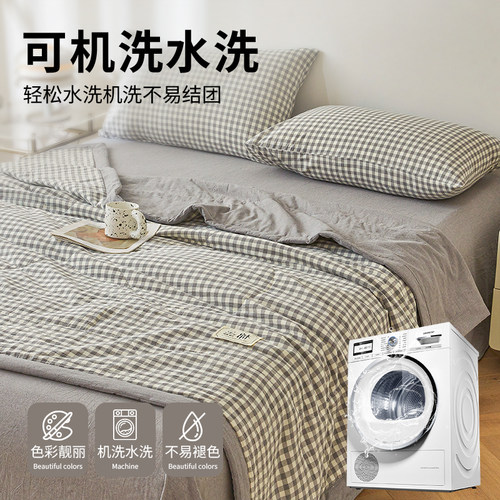 新疆纯棉全棉新款夏凉被空调被夏季双人薄被子宿舍单人学生可机洗 - 图2