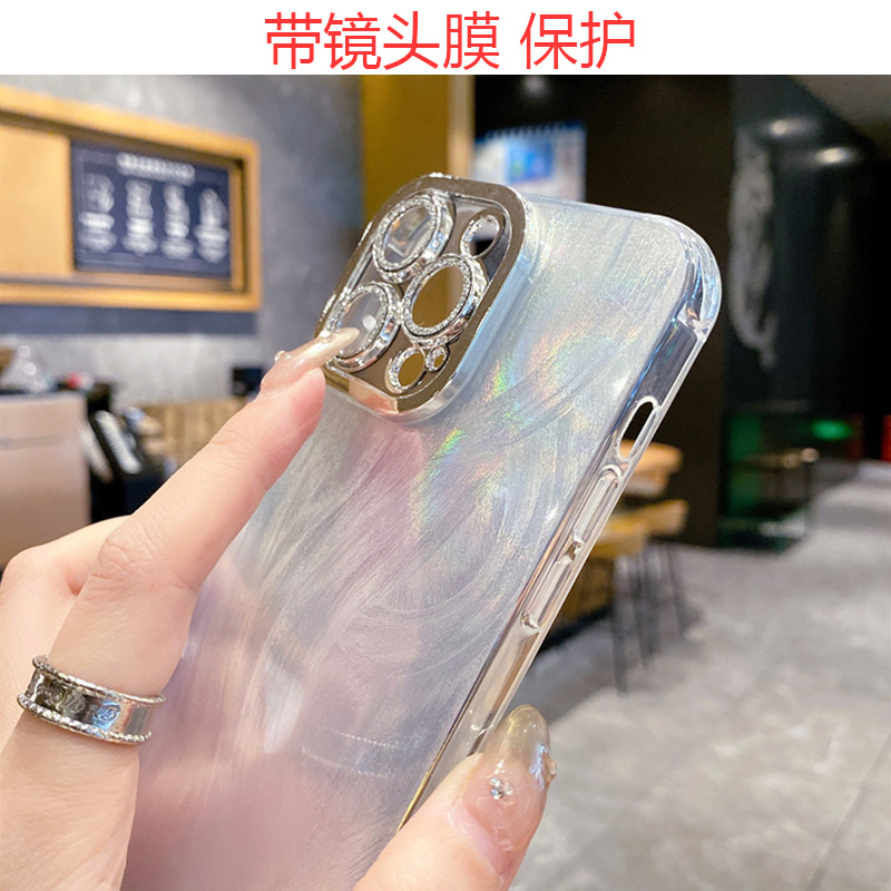 适用红米k80手机壳银色挂绳斜挎背带k70pro女款高级感小众简约k60至尊版镜头膜全包k50ultra硬壳k40防摔硅胶-图0