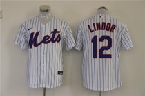 The new Mets jersey Metros baseball suit 12#LINDOR 20#ALONSO 48#deGROM球服