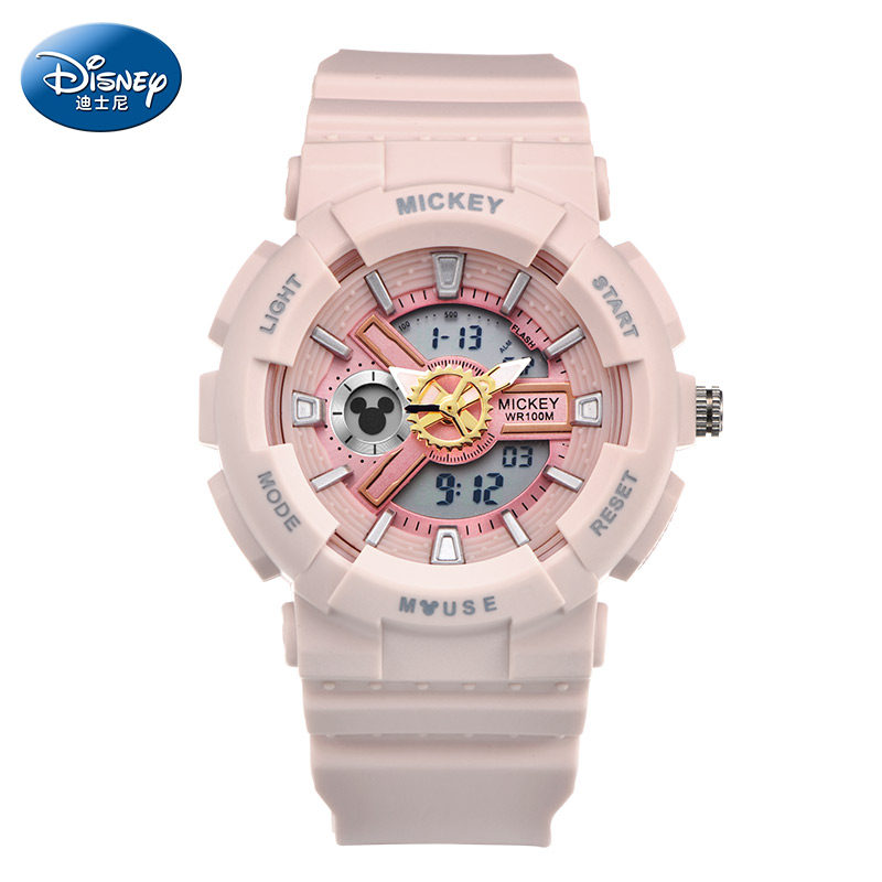 迪士尼女学生小学生运动防水风手表 搜酷手表国产腕表