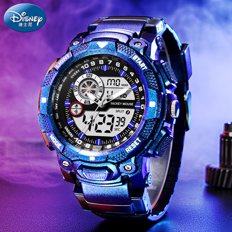 迪士尼儿童电子男款青少年电子表 搜酷手表国产腕表