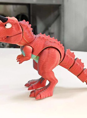 3D打印牛角霸王龙恐龙创意玩具