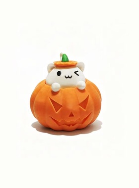 3D打印南瓜猫幽灵按键解压玩具